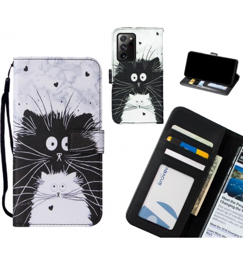 Galaxy Note 20 Ultra case leather wallet case printed ID