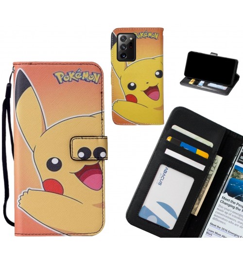 Galaxy Note 20 Ultra case leather wallet case printed ID