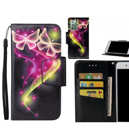 Galaxy Note 20 Case wallet fine leather case printed