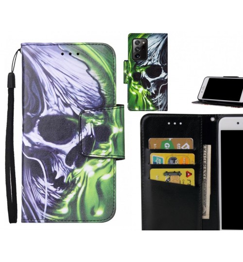 Galaxy Note 20 Ultra Case wallet fine leather case printed