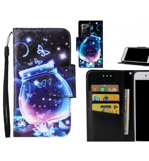 Galaxy Note 20 Ultra Case wallet fine leather case printed