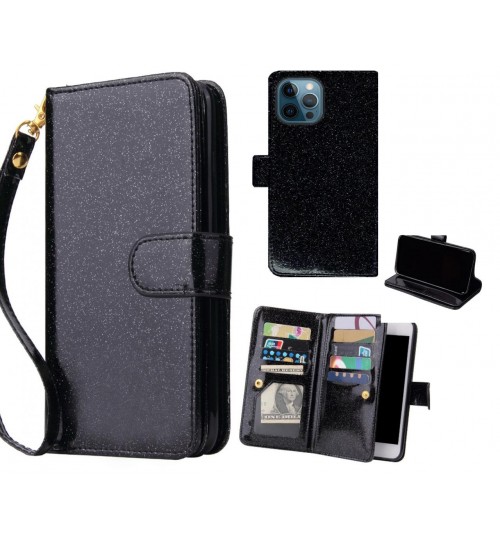 iPhone 12 Pro Case Glaring Multifunction Wallet Leather Case