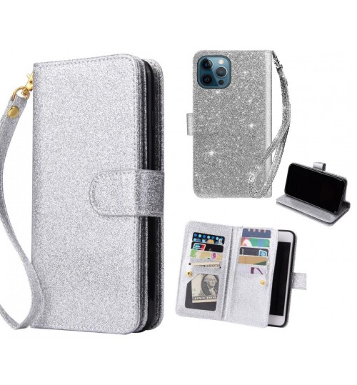 iPhone 12 Pro Case Glaring Multifunction Wallet Leather Case
