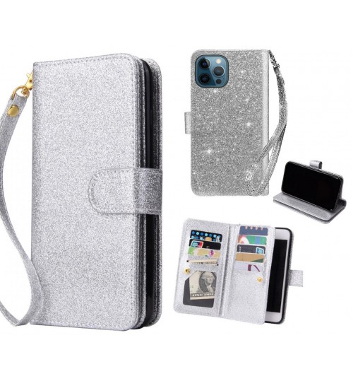 iPhone 12 Pro Max Case Glaring Multifunction Wallet Leather Case