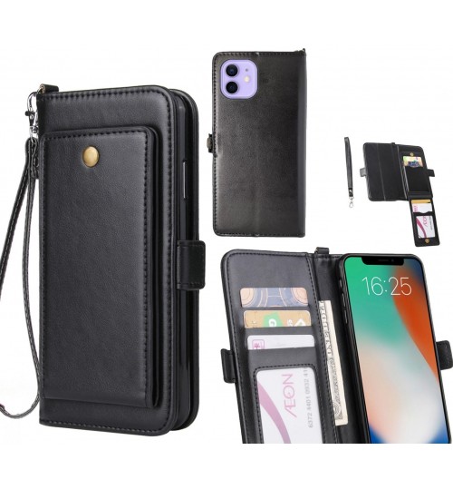 iPhone 12 Case Retro Leather Wallet Case
