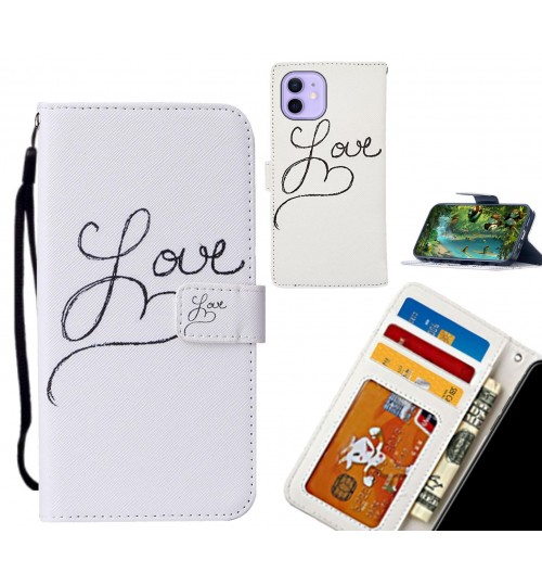 iPhone 12 case leather wallet case printed ID