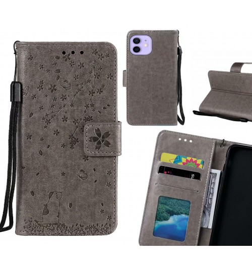 iPhone 12 Case Embossed Wallet Leather Case