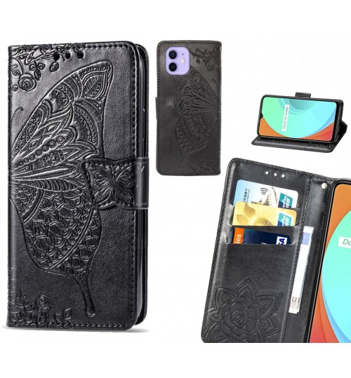 iPhone 12 case Embossed Butterfly Wallet Leather Case