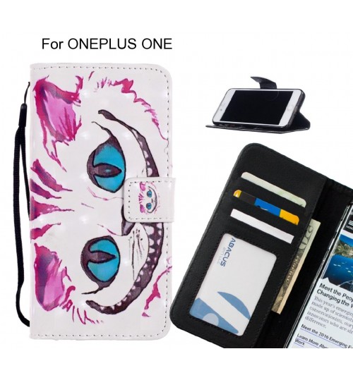 ONEPLUS ONE Case Leather Wallet Case 3D Pattern Printed