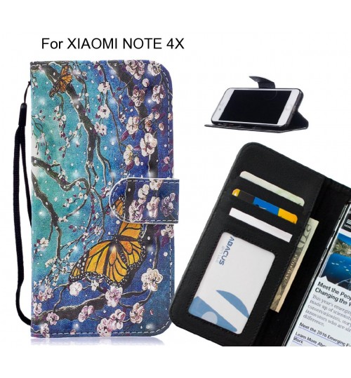 XIAOMI NOTE 4X Case Leather Wallet Case 3D Pattern Printed