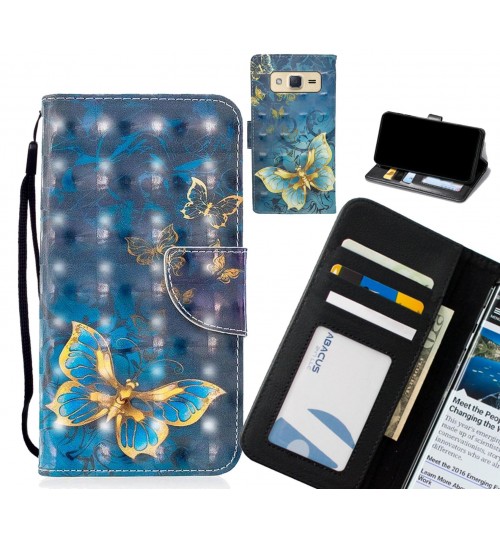 Galaxy J2 Case Leather Wallet Case 3D Pattern Printed