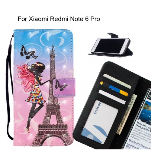 Xiaomi Redmi Note 6 Pro Case Leather Wallet Case 3D Pattern Printed