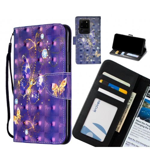 Galaxy S20 Ultra Case Leather Wallet Case 3D Pattern Printed