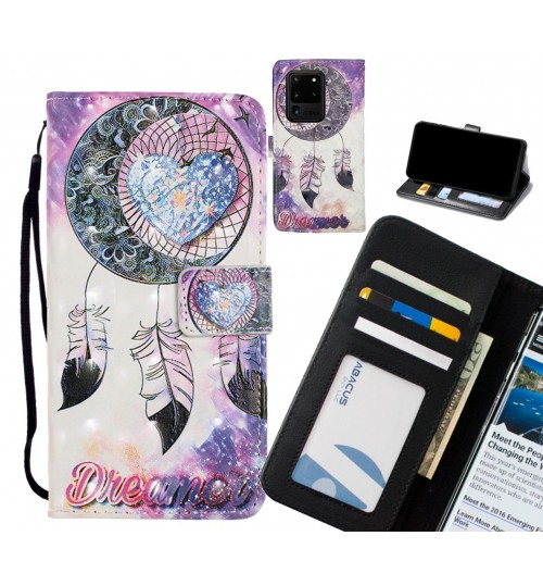 Galaxy S20 Ultra Case Leather Wallet Case 3D Pattern Printed