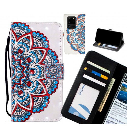 Galaxy S20 Ultra Case Leather Wallet Case 3D Pattern Printed