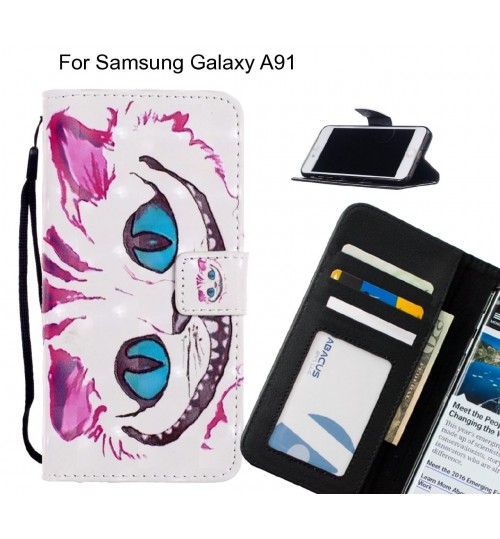 Samsung Galaxy A91 Case Leather Wallet Case 3D Pattern Printed