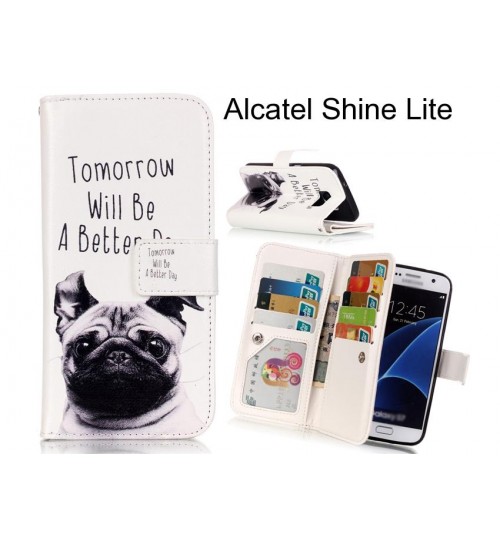 Alcatel Shine Lite case Multifunction wallet leather case