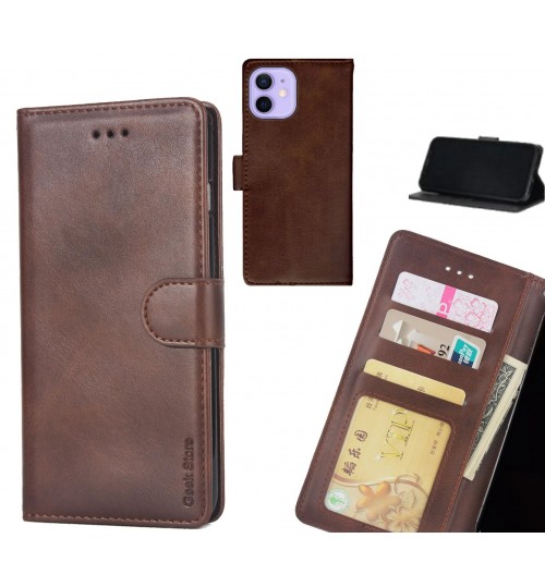Iphone 12 Mini Case Executive Leather Wallet Case - Brown