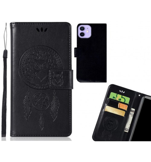 iPhone 12 Mini Case Embossed wallet case owl