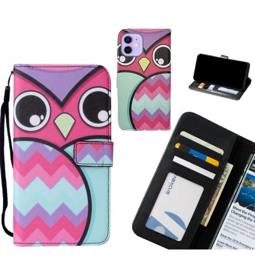 iPhone 12 Mini case leather wallet case printed ID