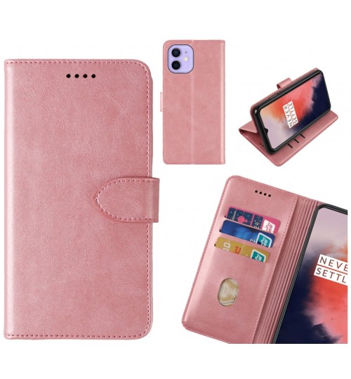 Iphone 12 Mini Case Premium Leather Id Wallet Case - Rose Gold