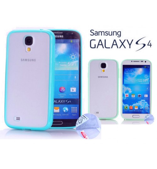 Samsung Galaxy S4 9500 case bumper w frosted back