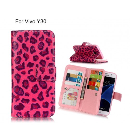 Vivo Y30 case Multifunction wallet leather case