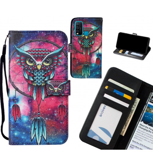 Vivo Y30 case leather wallet case printed ID