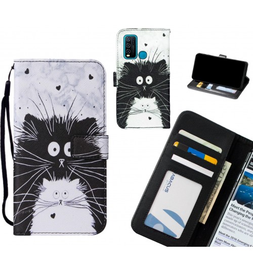 Vivo Y30 case leather wallet case printed ID