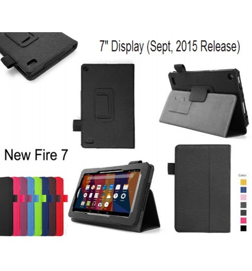 Amazon Kindle Fire 7 2015 Gen  leather flip case
