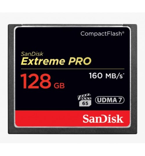 SANDISK EXTREME PRO CF CFXPS 128GB VPG65 UDMA 7 160MB/S R 150MB/S W 4X6 LIFETIME LIMITED