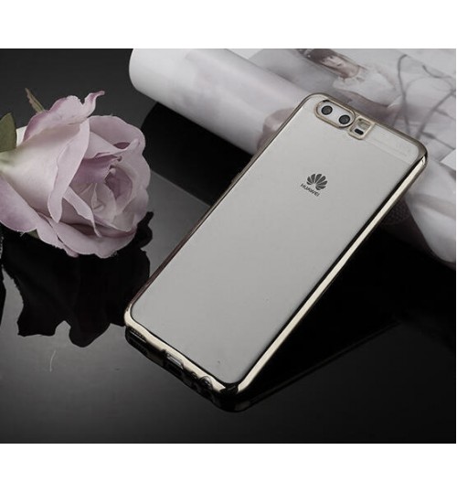Huawei P10 case Plating Bumper with clear gel back cover case