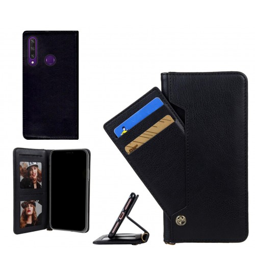 Huawei Y6P case slim leather wallet case 4 cards 2 ID magnet