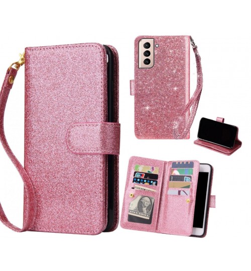 Galaxy S21 Plus Case Glaring Multifunction Wallet Leather Case