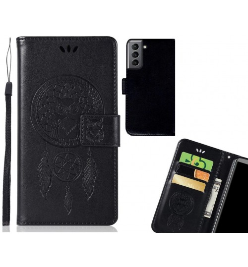 Galaxy S21 Case Embossed wallet case owl