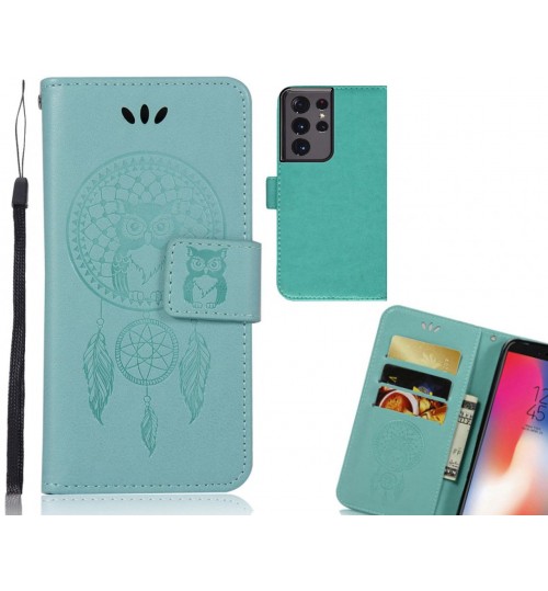 Galaxy S21 Ultra Case Embossed wallet case owl