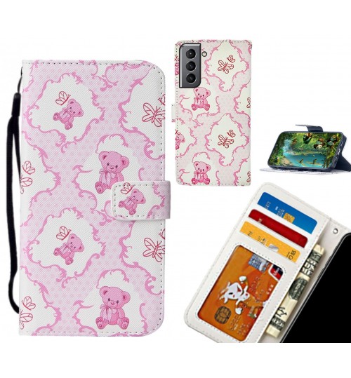 Galaxy S21 case leather wallet case printed ID