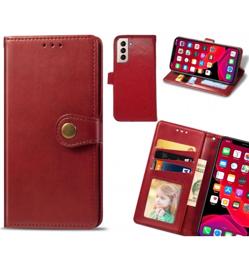 Galaxy S21 Plus Case Premium Leather ID Wallet Case