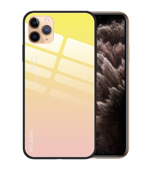 iPhone 11 Pro Changing Color tempered glass hard Case