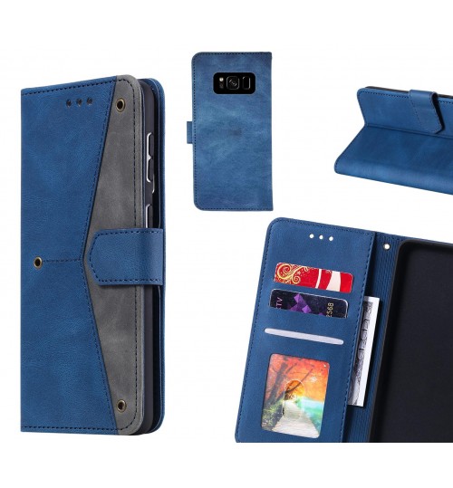 Galaxy S8 Case Wallet Denim Leather Case Cover