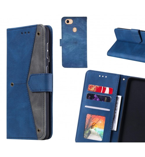 Oppo A75 Case Wallet Denim Leather Case Cover