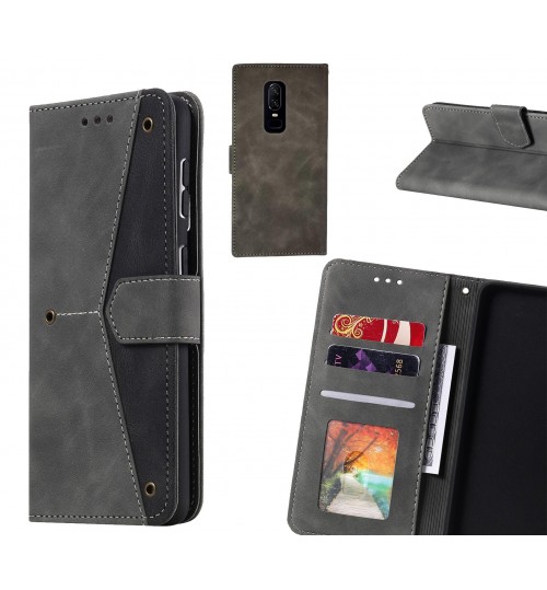 OnePlus 6 Case Wallet Denim Leather Case Cover