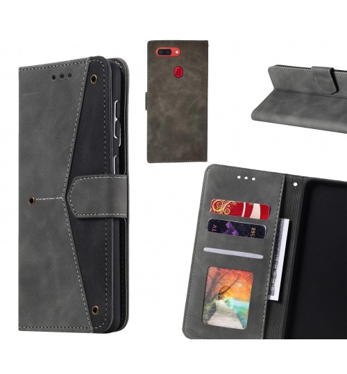 Oppo R15 Pro Case Wallet Denim Leather Case Cover