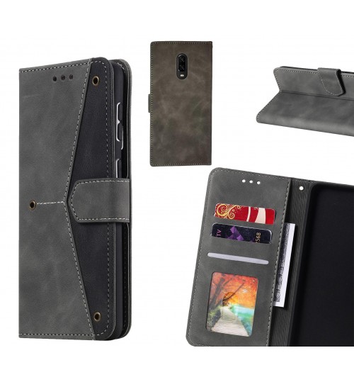 OnePlus 6T Case Wallet Denim Leather Case Cover
