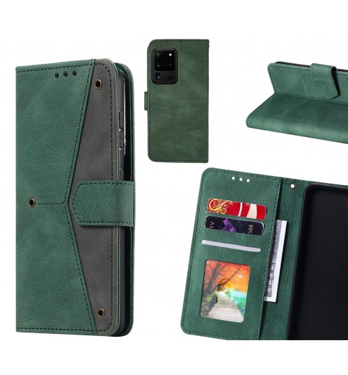 Galaxy S20 Ultra Case Wallet Denim Leather Case Cover