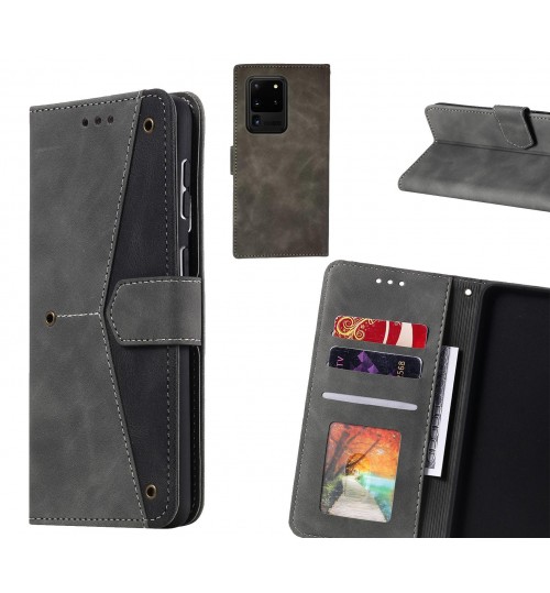 Galaxy S20 Ultra Case Wallet Denim Leather Case Cover