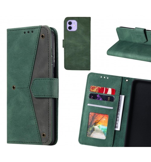 iPhone 12 Case Wallet Denim Leather Case Cover