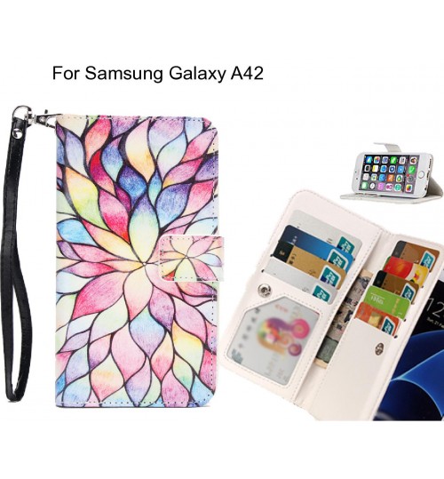 Samsung Galaxy A42 case Multifunction wallet leather case