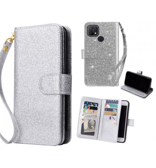 Oppo A15 Case Glaring Multifunction Wallet Leather Case