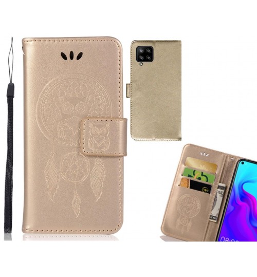 Samsung Galaxy A42 Case Embossed wallet case owl